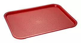 APS greito maisto padėklas 350 x 270 mm, aukštis 20 mm, polipropilenas, raudonas (530)