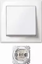 MERTEN Jumbo jungiklis MEG3341-1419, termoplastikas, poliarinės baltos spalvos, AC 250 V