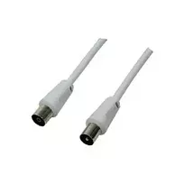 Logilink TV koaksialinis antenos kabelis, CCS, >85 dB, baltas, 2,5 m (CA1061)