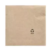 PAPSTAR popierinės servetėlės, 330 x 330 mm, 3 sluoksnių, natūralios spalvos, 1/4 lankstymo, perdirbto popieriaus, spalvotos