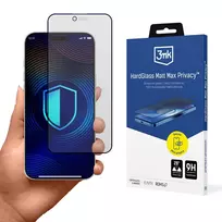 3mk HardGlass Matt Max Privacy stiklas, skirtas Apple iPhone Air (3M008573)