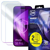 3mk Hardy ARC+ 4 sluoksnių ekrano apsauga, skirta Apple iPhone 16 Pro