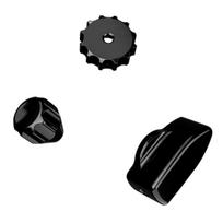 Ascher Racing Knob Kit Pro simuliacinio lenktyninio vairo rankenėlių rinkinys, Stealth Black