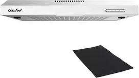 COMFEE' virtuvinis gartraukis 60 cm, 200 m³/h, LED, CHU 3.6F17BS