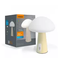 Įkraunama vaikiška LED naktinė lempa, silikoninė 4W 210Lm 3000-6500K+RGB VIDEX VL-TF25BG | balta – spalvų keitimas prisilietimu