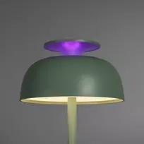 Įkraunama LED naktinė lempa su atpalaiduojančiais garsais, pritemdoma 8.5W 150Lm 4000K+RGB VIDEX VL-TF23G | žalia – 10 raminančių melodijų