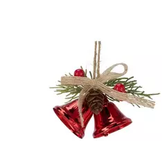 Mica Decorations Bell Kalėdinės eglutės žaisliukas Varpelis. įvairių spalvų. 8 cm