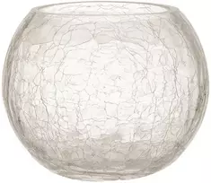 Home4You Žvakidė „CRACK“, skersmuo 10 x aukštis 8,5 cm, stiklinė