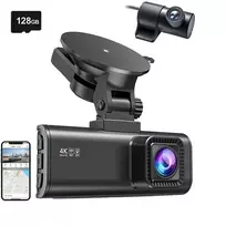 Vaizdo registratorius - REDTIGER F7NP 4K + 1080P 128GB Wi‑Fi Vaizdo registratorius