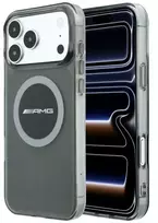 Mercedes AMG IML permatomas dviejų spalvų blokinis MagSafe dėklas iPhone 18 Pro Max / 17 Pro Max - Juodas ir pilkas