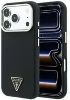 Guess Kevlar Triangle Logo MagSafe dėklas iPhone 18 Pro Max / 17 Pro Max - Juodas