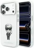 Dėklas Karl Lagerfeld IML Ikonik Sketch Print MagSafe do iPhone 18 Pro Max / 17 Pro Max smėlio spalva