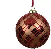 Nežinomas Kalėdų eglutės žaisliukas Decoris 026263, raudonas, polistirolas