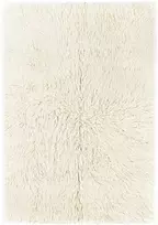 NARMA Flokati carpet. baltas. 200 cm x 140 cm