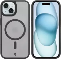 Dėklas Tactical MagForce Hypersand dangtelis Apple iPhone 15, asfalto spalvos