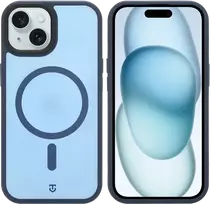 Dėklas Tactical MagForce Hypersand dangtelis Apple iPhone 15 tamsiai mėlyna