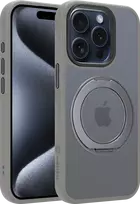 Tactical MagForce Hyperstand dėklas Apple iPhone 15 Pro šviesiai pilkas