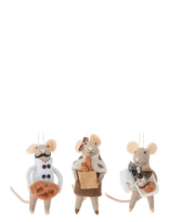 Bloomingville - Peo Ornament - Kalėdiniai žaisliukai ir eglutės aksesuarai - Smėlio
