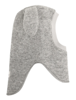 Huttelihut - Balaclava Ears Wool - Balaklava - Pilka