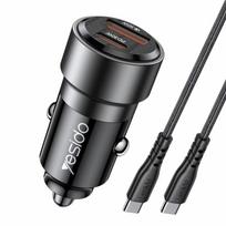 Aut.krov.Yesido Y55 60W USB X Type-C + cable TC to TC