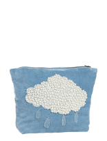 Anna + Nina - Beaded Pearly Weather Make-Up Bag - Kosmetinė - Mėlyna