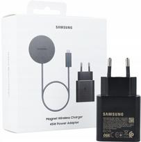 Belaidis įkroviklis Samsung EP-P2900TBE, USB Type C/Wireless/Magnetic, pilka sp., 45 W