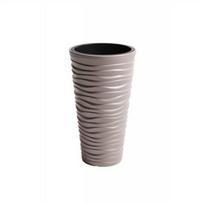 Vazonas Prosperplast Sand Slim 34,9 cm smėlio spalvos