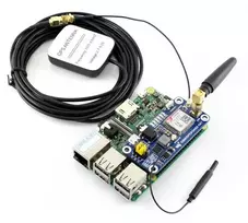 Waveshare HAT GSM/GPRS/GNSS/Bluetooth - Raspberry Pi Priedėlis