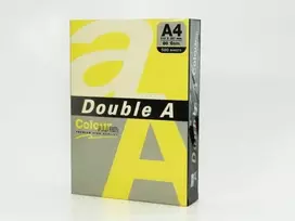 Spalvotas popierius Double A, 80g, A4, 500 lapų, Rainbow 5, 5 spalvų