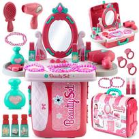 Toaletinis lagaminas mergaitėms su veidrodžiu Ricokids 773300