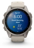 Išmanusis laikrodis Garmin Fenix 9 – 43 mm Titanium su rūko pilkos spalvos silikonine apyranke | 010-04761-01 | 753759380977
