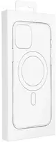 Oem dėklas iPhone 18 Pro / 17 Pro silikoninis Mag dangtelis, suderinamas su MagSafe (didelė kiaurymė), sidabrinis
