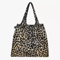 Plisuotas krepšys LOQI – leopardas prieblanda