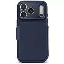 Decoded Leather Detachable Wallet odinis dėklas, skirtas iPhone 18 Pro / 17 Pro, MagSafe, Midnight