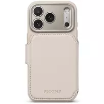 Decoded Leather Detachable Wallet odinis dėklas, skirtas iPhone 18 Pro / 17 Pro, MagSafe, Taupe