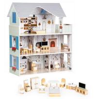 Lėlių namelis su baldais Emma Ecotoys Residence