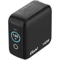 Kelioninis įkroviklis Verbatim Mini GaN 30240, USB Type A/2 x USB Type C, juoda sp., 140 W