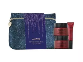 AHAVA Apple-y Ever After Set Ahava: AOS Advanced Deep Wrinkle, Anti-Aging, Cream, For Face, 50 ml + Apple Of Sodom, Anti-Wrinkle, Night Sleeping Mask, 50 ml + AOS Advanced Deep Wrinkle, Smoothing, Eye Cream, 15 ml + Ahava, GWP Textile Pouch