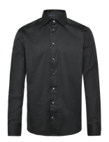 Eton - Eton Signature Twill Shirt - Verslo marškiniai - Juoda