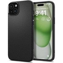 iPhone 16 Plus apsauginis dėklas – Spigen Liquid Air, matinė juoda
