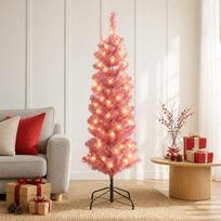Dirbtinis lieknas Kalėdų medis 150 cm 150 LED Šilta balta