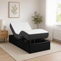 Elektrinis reguliuojamas lovos rėmas Juoda 200 x 100 x 33,5 cm