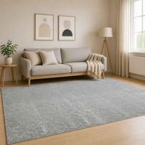 Kilimas Pilka 190 x 300 cm 100% poliesteris 3 mm Plaunamas