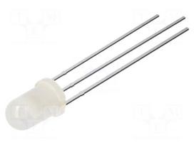 LED | red,green | 5mm | 60° | Front: convex | 2.1÷2.6/2.9÷3.4VDC | round