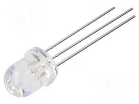 LED | red,green | 8mm | 30° | Front: convex | 2.1/2.9VDC | No.of term: 3