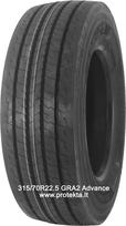 Padanga 315/70R22.5 GRA2 Advance 20PR 156/150L TL M+S 3PMSF (pr.),  315/70 R22.5