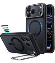Matinis juodas dėklas Apple iPhone 17 Pro Max / 18 Pro Max telefonui "ESR Classic Hybrid Kickstand Magsafe"