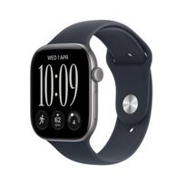 Pulkstenis Apple Watch Series 12 GPS + Cellular 42mm Space Grey Aluminium Case with Navy Blue Sport Band - S/M