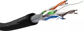 Goobay 57293 tinklo kabelis Juoda 100 m Cat6 U/UTP (UTP)