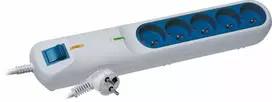 LF 2001A Surge Protector Power Strip, 3 Outlets, 5 m, gray